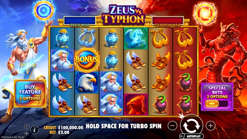Обзор слота Zeus vs Typhon